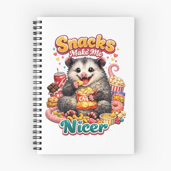Item preview, Snacks Make Me Nicer - Funny Possum Opossum Meme designed and sold by FANTASYoDarknes.