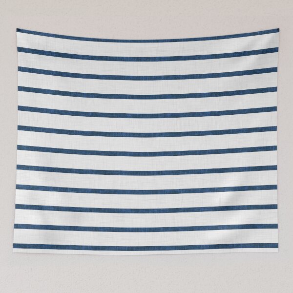 Item preview, Classic Navy Blue Horizontal Textured Stripe designed and sold by LoveAlways-AEP.