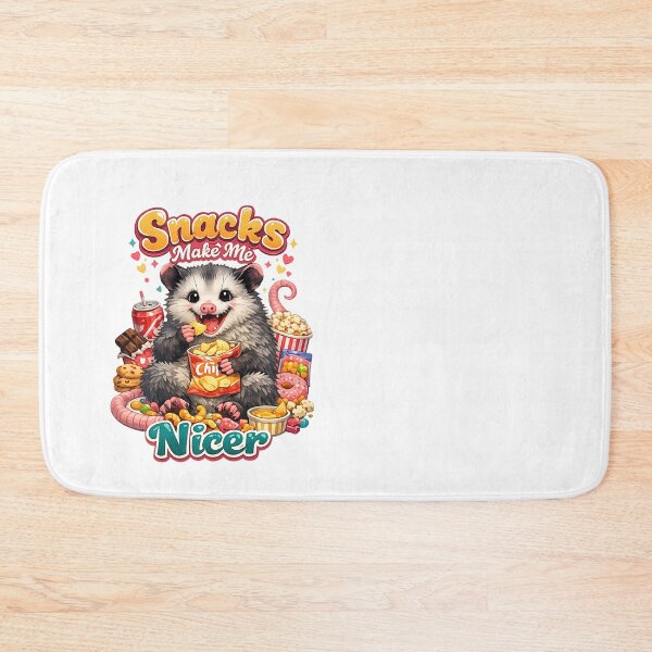 Item preview, Snacks Make Me Nicer - Funny Possum Opossum Meme designed and sold by FANTASYoDarknes.