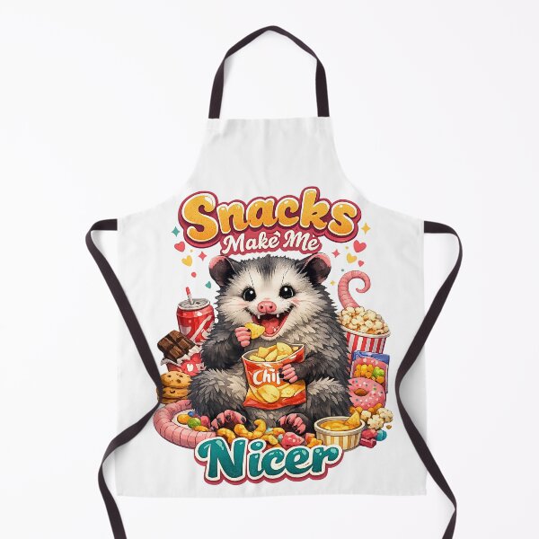 Item preview, Snacks Make Me Nicer - Funny Possum Opossum Meme designed and sold by FANTASYoDarknes.