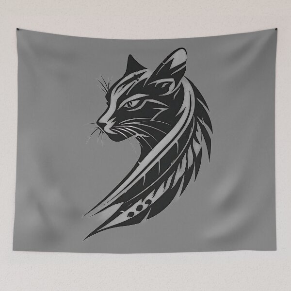 Item preview, Cat Silhouette Vector Art designed and sold by UrbanPrts.