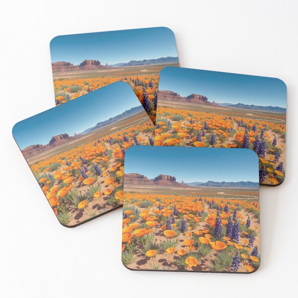 Item preview, Vibrant California Poppy Desert Field designed and sold by IntelliMindDesigns.