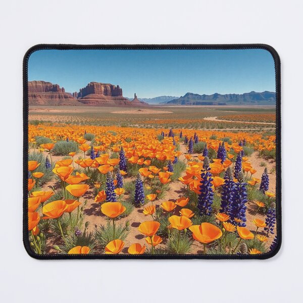 Item preview, Vibrant California Poppy Desert Field designed and sold by IntelliMindDesigns.