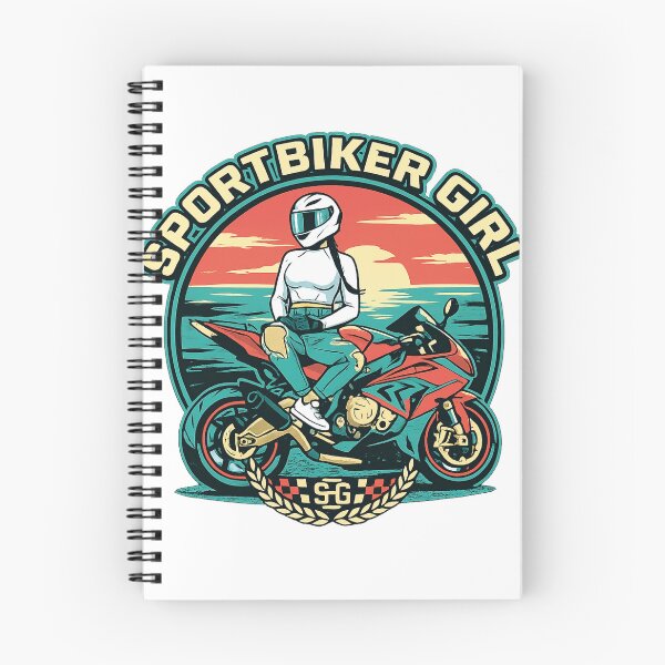 Item preview, Sport Biker Girl Retro Sunset Motorcycle Graphic designed and sold by AVStudioS&S.