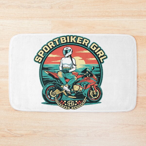 Item preview, Sport Biker Girl Retro Sunset Motorcycle Graphic designed and sold by AVStudioS&S.