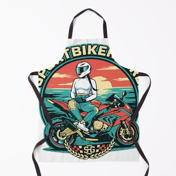 Item preview, Sport Biker Girl Retro Sunset Motorcycle Graphic designed and sold by AVStudioS&S.