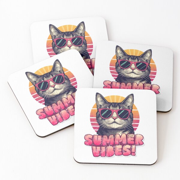 Item preview, Cat summer vibes designed and sold by Randomnessy.