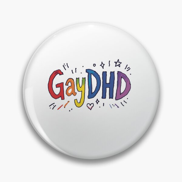 Item preview, GayDHD Sticker - queer ADHD Pride Design Neurodivergent LGBTQ Art designed and sold by MonHarding.