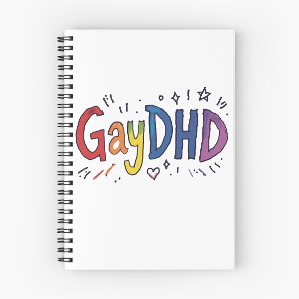 Item preview, GayDHD Sticker - queer ADHD Pride Design Neurodivergent LGBTQ Art designed and sold by MonHarding.