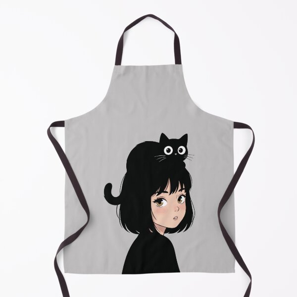 Item preview, A girl and a black cat designed and sold by ArteDelCine.