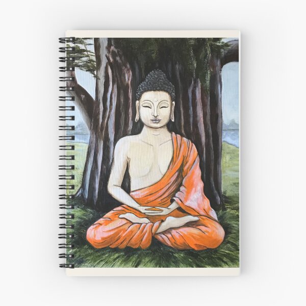 Item preview, BUDDHA SHAKYAMUNI | oil painting style | Unique ART Design | Meditative Design designed and sold by Baroness Swan.