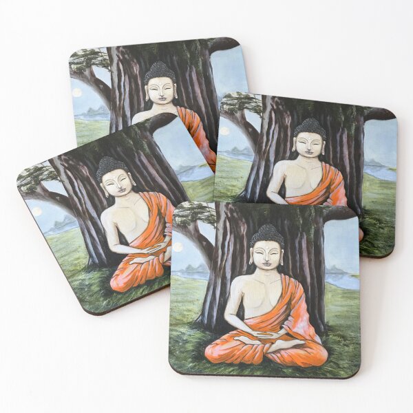 Item preview, BUDDHA SHAKYAMUNI | oil painting style | Unique ART Design | Meditative Design designed and sold by BlueberrySwan.