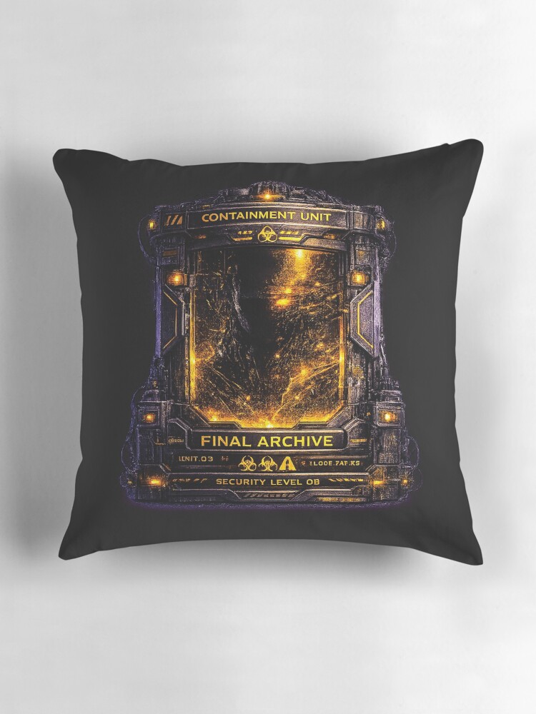 Thumbnail 3 of 4, Pillow, ENTITY LOCKDOWN designed and sold by ShadowSignal.