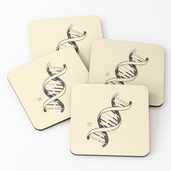 Item preview, Minimalist DNA Replication Art Print - Vintage Science Ukiyo-e designed and sold by DuckOddity.