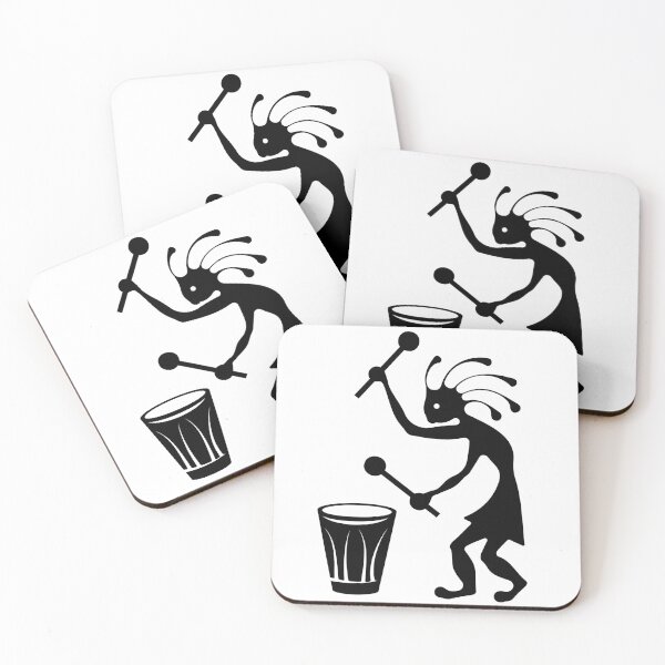 Item preview, Illustration of a Musician Playing a Drum in the Style of an Artistic Engraving designed and sold by Keltoi-art.
