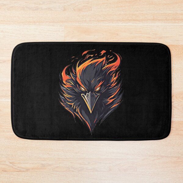Item preview, Fiery Raven Mascot Logo Esports Vector Art designed and sold by UrbanPrts.