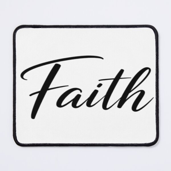 Item preview, Faith Elegant minimalist black cursive designed and sold by PromisedArt.