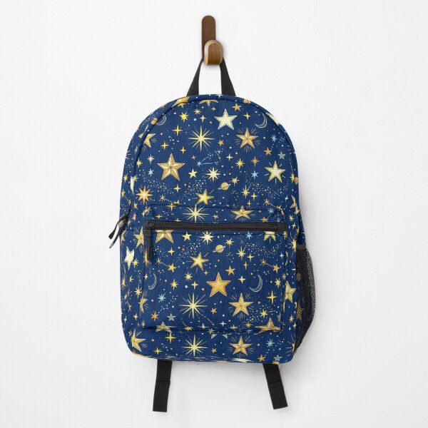 Item preview, Whimsical Celestial Night Sky - Colored Pencil Stars Pattern designed and sold by SYCESTORE.