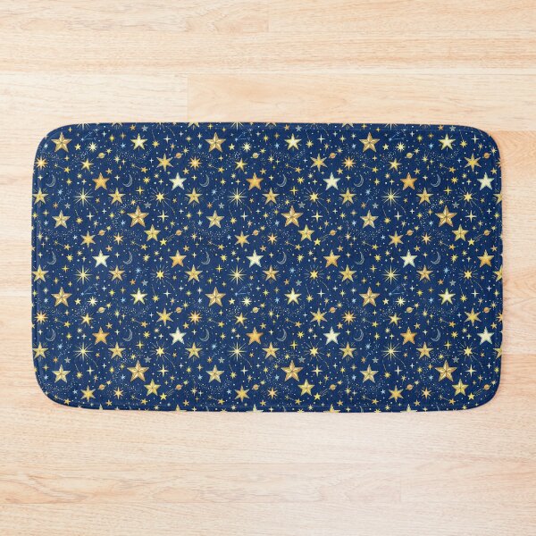 Item preview, Whimsical Celestial Night Sky - Colored Pencil Stars Pattern designed and sold by SYCESTORE.