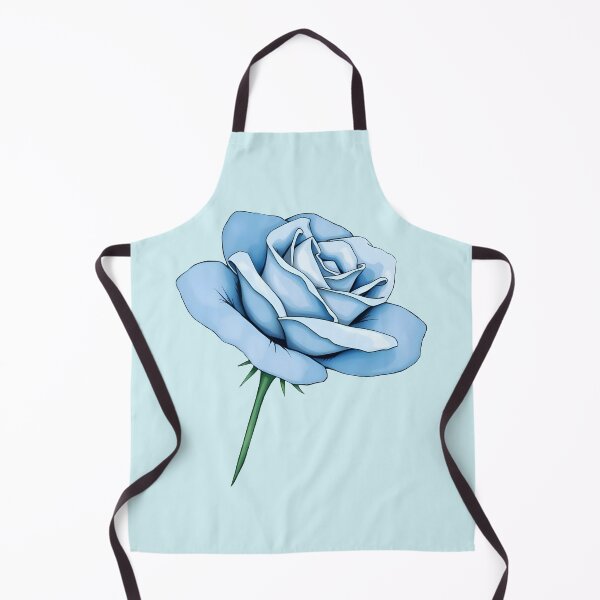 Item preview, Light Blue Rose Illustration – Cutout Floral Design designed and sold by EmeraldeaArt.