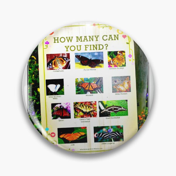 Item preview, Butterfly Identification Challenge Sign, EPCOT, Walt Disney World, Florida designed and sold by AMacGPhilly.