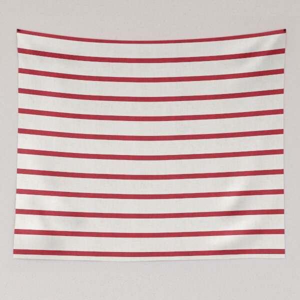 Item preview, Classic Summer Red Horizontal Textured Stripe designed and sold by LoveAlways-AEP.