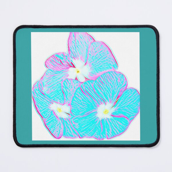 Item preview, Neon Vaporwave Periwinkle Flower Trio Pop Art Print designed and sold by BalkanBloom.