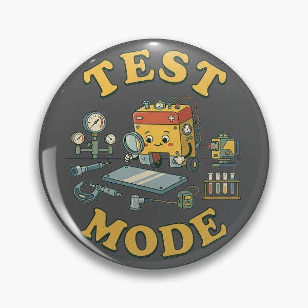 Item preview, Retro Flat NDT Technician Test Mode designed and sold by DuckOddity.