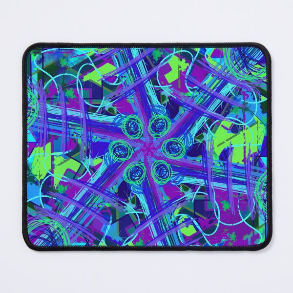 Item preview, Vivid Blues Maximalist Kaleidoscope  designed and sold by RAHKELROYSUM.