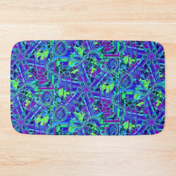 Item preview, Vivid Blues Maximalist Kaleidoscope  designed and sold by RAHKELROYSUM.