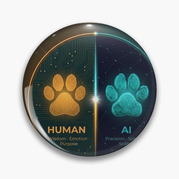 Item preview, The Bigger Picture Human AI Infographic Poster What Does AI Mean For Humanity Tech Office Gift Art designed and sold by NeoTigLuna.