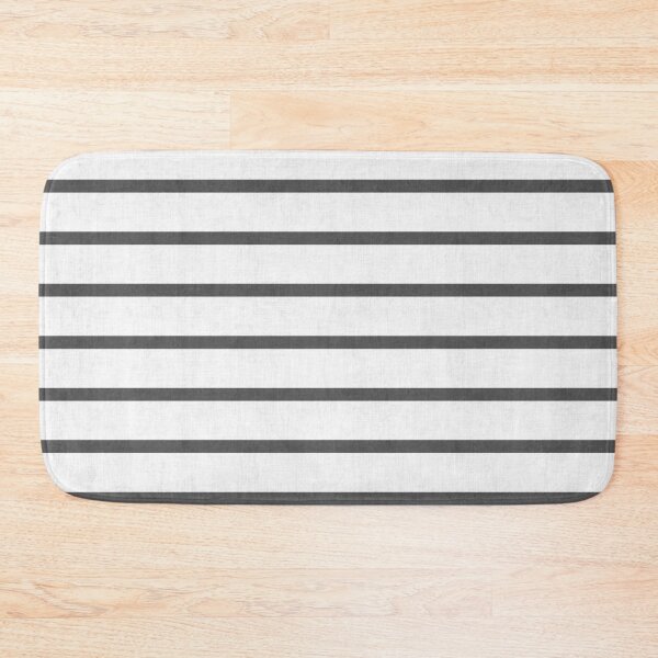 Item preview, Classic Charcoal Black Horizontal Textured Stripe designed and sold by LoveAlways-AEP.