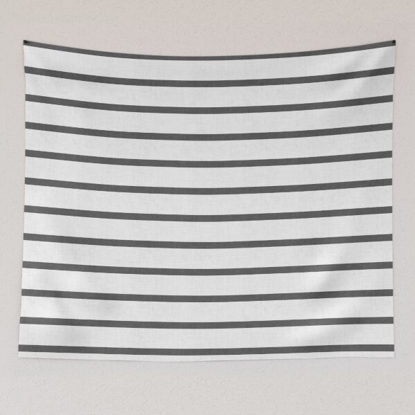 Item preview, Classic Charcoal Black Horizontal Textured Stripe designed and sold by LoveAlways-AEP.