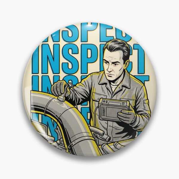 Item preview, Retro Pop Art NDT Technician Inspection designed and sold by DuckOddity.