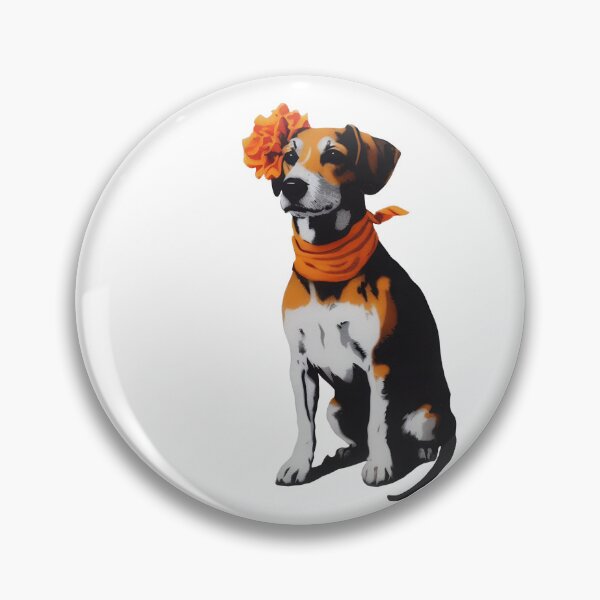 Item preview, GALOGO - Street Variations No. 16 - Beagle with flower and bandana designed and sold by GALOGO – Art for Sighthounds & Animal Welfare.
