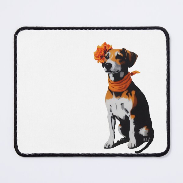 Item preview, GALOGO - Street Variations No. 16 - Beagle with flower and bandana designed and sold by GALOGO – Art for Sighthounds & Animal Welfare.