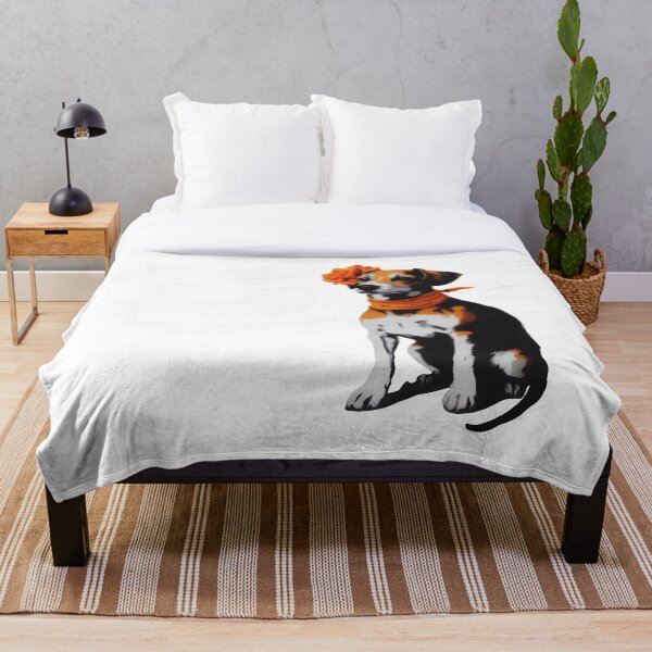 Artikelvorschau, GALOGO - Street Variations Nr16- Beagle mit Blume und Bandana entworfen und verkauft von GALOGO – Art for Sighthounds & Animal Welfare.