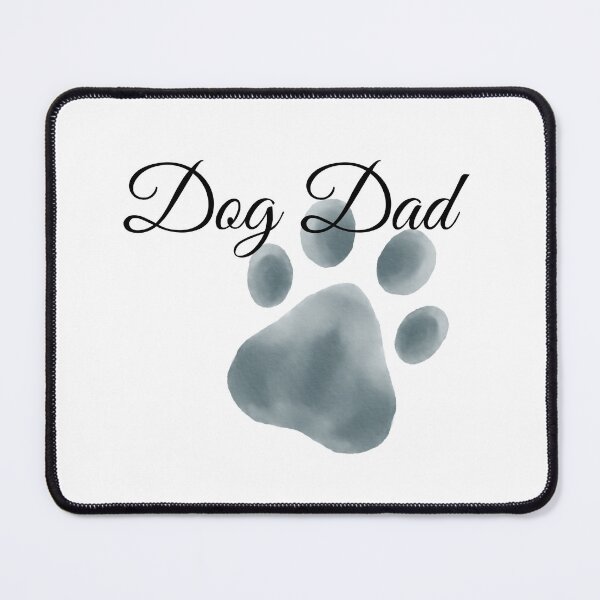 Item preview, Dog Dad Dark Gray Blue Pawprint designed and sold by jeweleddesigns.