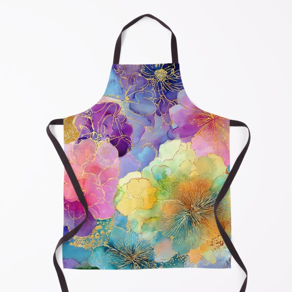 Item preview, Pink, Purple, And Aqua Alcohol-Ink-Inspired Flowers designed and sold by DEC02.