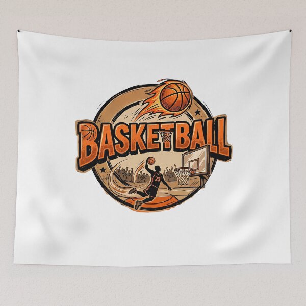 Item preview, Basketball Fan Cartoon Sticker | Basketball Supporter Design designed and sold by aminesez22.