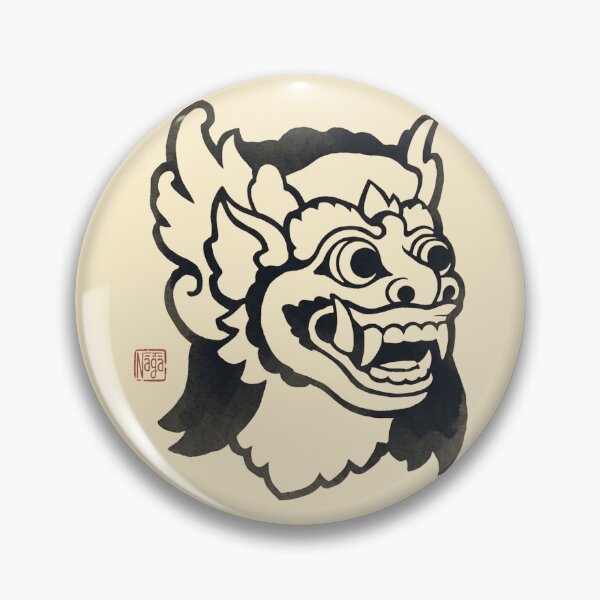Item preview, Ukiyo-e Barong Naga Art Print - Minimalist Balinese Dragon designed and sold by DuckOddity.