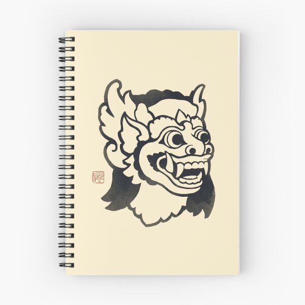 Item preview, Ukiyo-e Barong Naga Art Print - Minimalist Balinese Dragon designed and sold by DuckOddity.