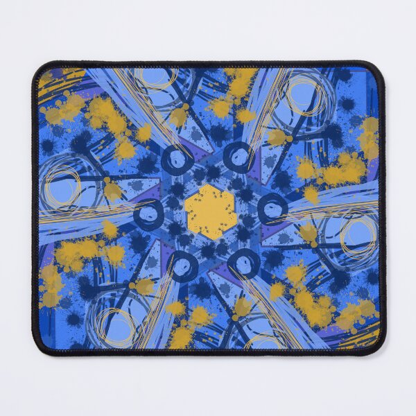 Item preview, Indigo Blue Maximalist Abstract Digital Art designed and sold by RAHKELROYSUM.