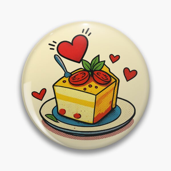 Item preview, Cassata Siciliana | Pop art love Dessert Illustration designed and sold by A little more Whirl.