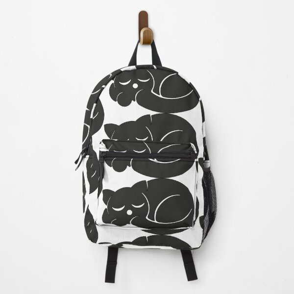 Item preview, Illustration of a Sleeping Cat in a Minimalist Black and White Style designed and sold by Keltoi-art.