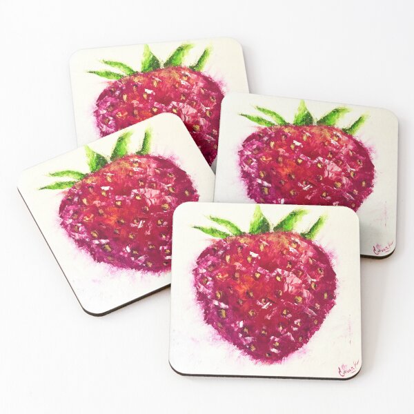 Item preview, STRAWBERRY | Strawberry Art | Oil Painting | Fresh Fruit Design | Summer Aesthetic | Cute Food ART designed and sold by BlueberrySwan.
