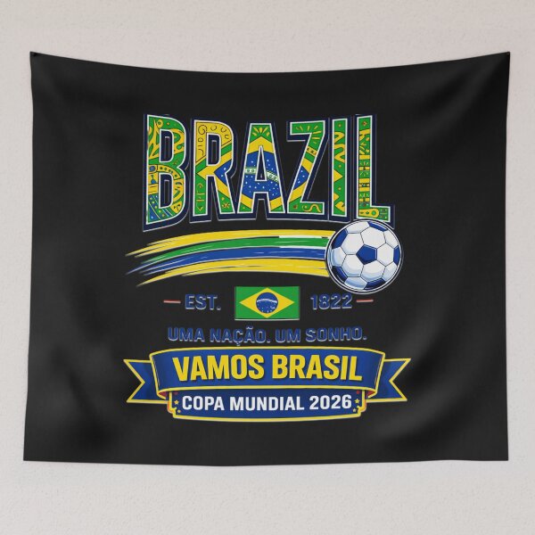 Item preview, Brazilian Football Supporter Established 1822 designed and sold by Tsugraf Designs.