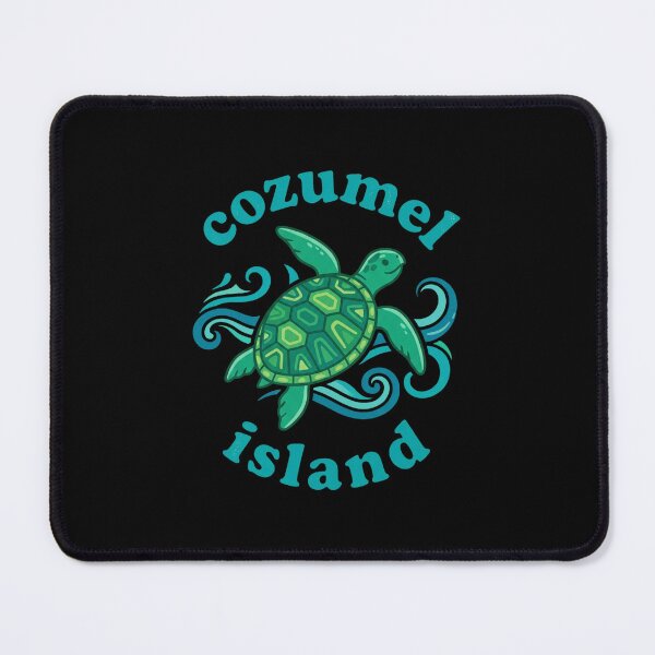 Item preview, Retro Flat Cozumel Turtle Island Art designed and sold by DuckOddity.