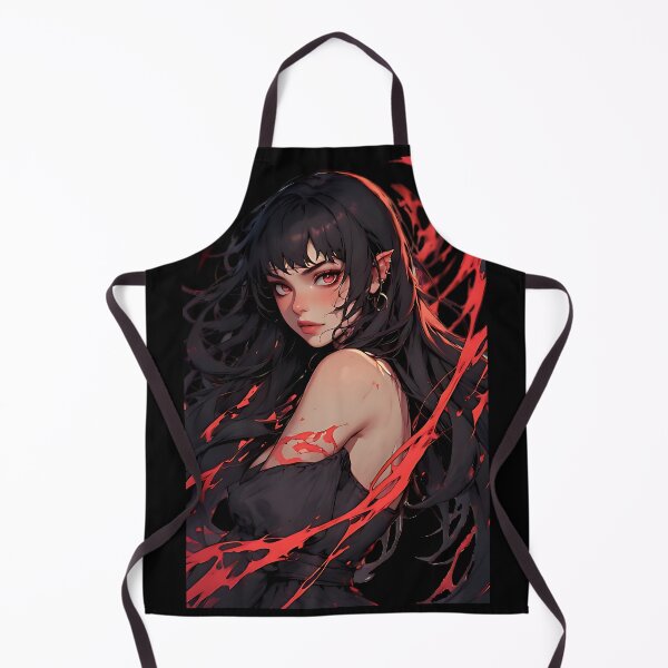 Item preview, Dark Fantasy Anime Girl with Red Energy Swirls designed and sold by UrbanPrts.