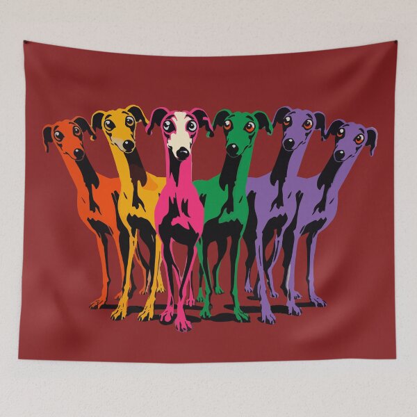 Item preview, GALOGO - Street Variations No.27 - Silly Galgo Group No.2 designed and sold by GALOGO – Art for Sighthounds & Animal Welfare.